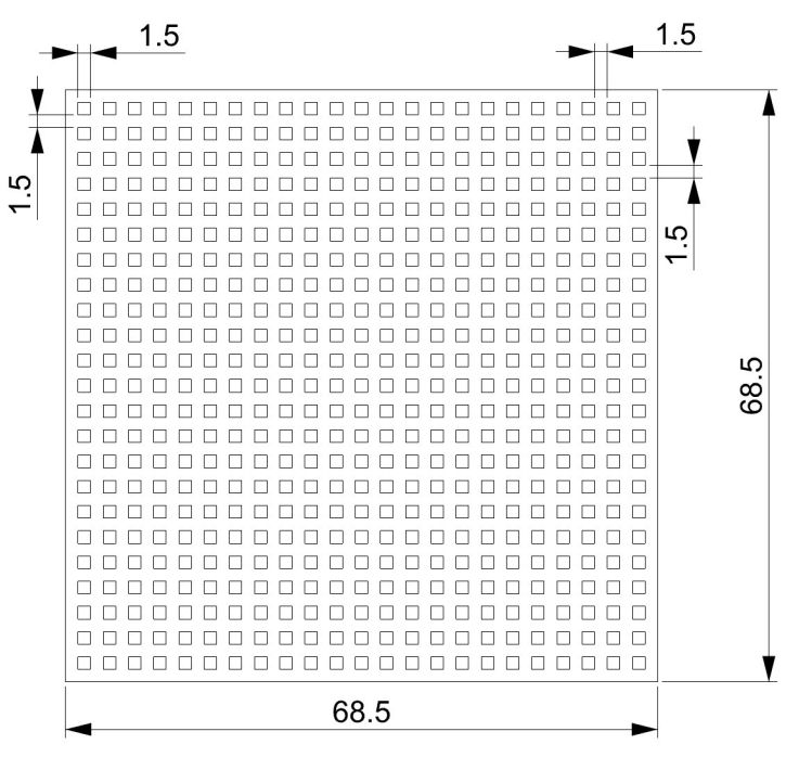 Rošt 70x70 mm pro 1:48