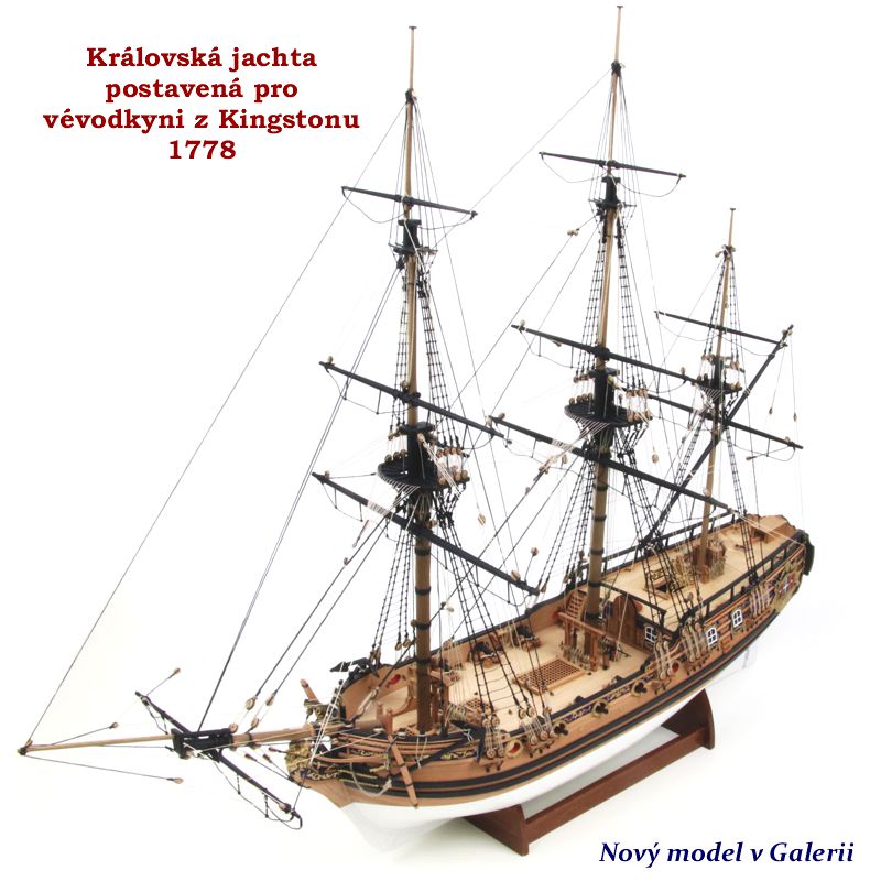 Královská jachta postavená pro Vávodkyni z Kingstonu 1778