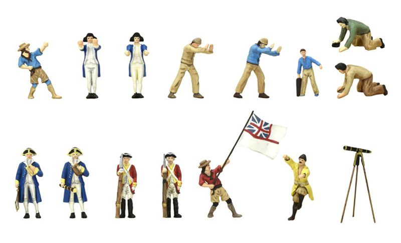 Nabarvené figurky k HMS Endeavour