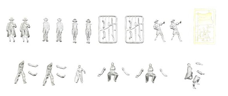 Nenabarvené figurky k HMS Endeavour