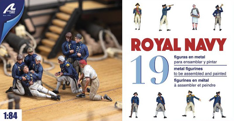 Figurky příslušníků britského královského námořnictva