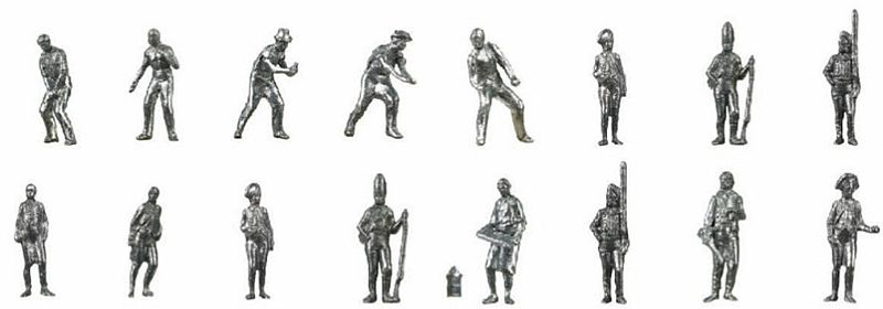 Figurky příslušníků španělské Armady