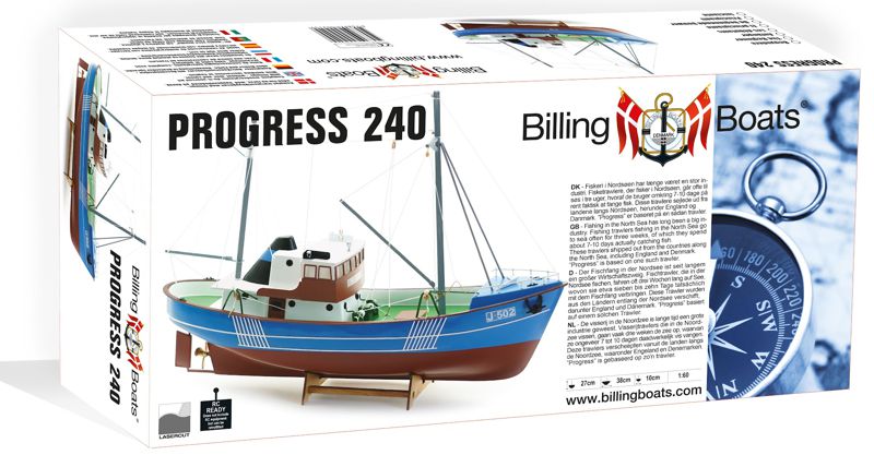 Obal stavebnice Progress od Billing Boats
