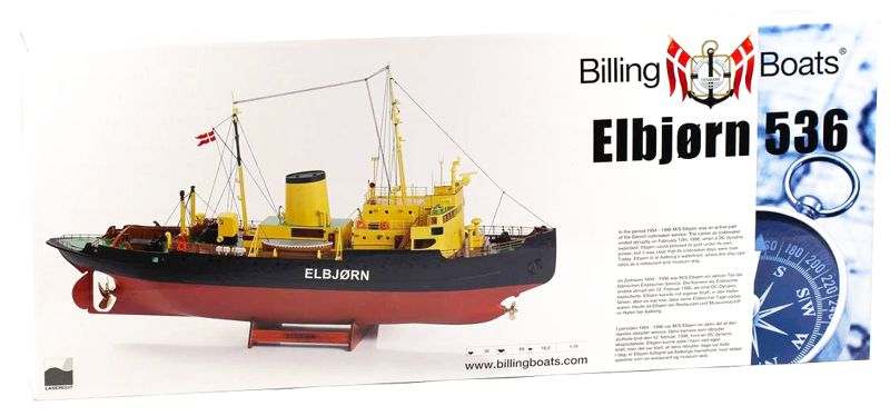 Obsah stavebnice Elbjørn od Billing Boats