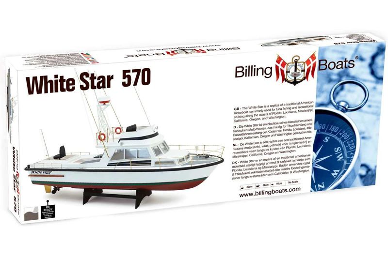 Obsah stavebnice White Star od Billing Boats