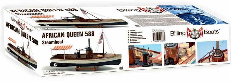 Obsah stavebnice African Queen od Billing Boats