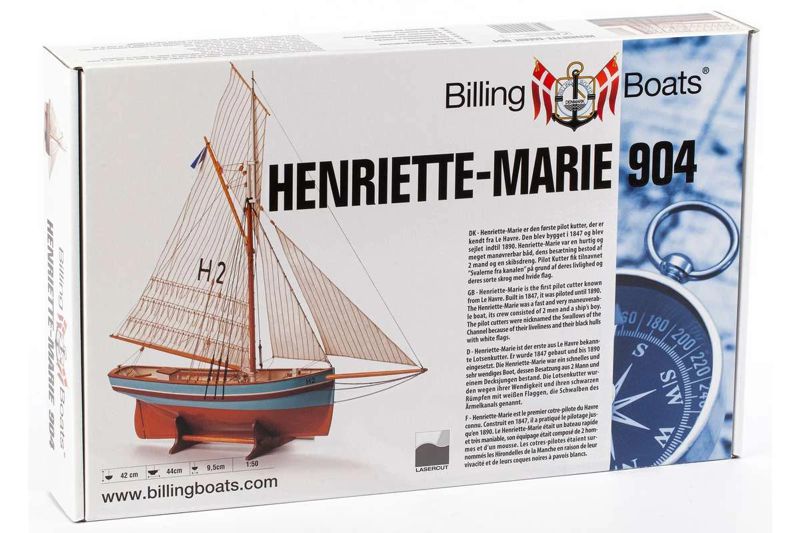 Obal stavebnice Henriette-Marie od Billing Boats