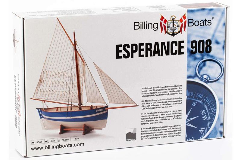 Obal stavebnice Esperance od Billing Boats
