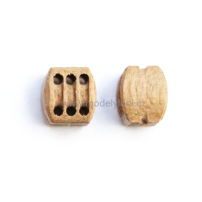Kladka trojitá 3 mm, tmavá, realistická