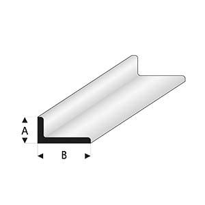 Úhelník bílý 3,0x6,0 mm