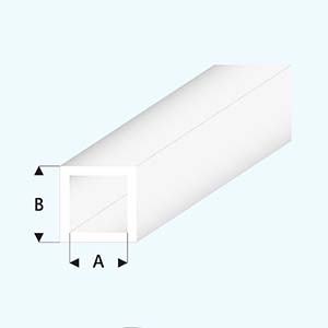 Jekl čtvercový čirý 4,0x3,0 mm
