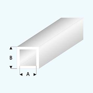 Jekl čtvercový bílý 5,0x4,0 mm