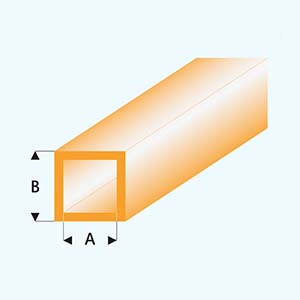 Jekl čtvercový oranžový 5,0x4,0 mm