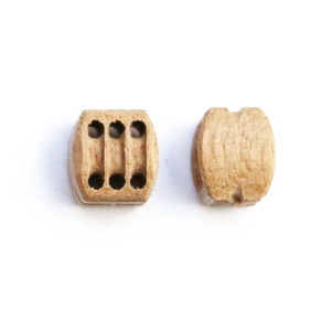 Kladka trojitá 9 mm, tmavá, realistická