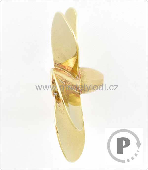 5-listý mosazný šroub typ A1, 60/M4, pravý