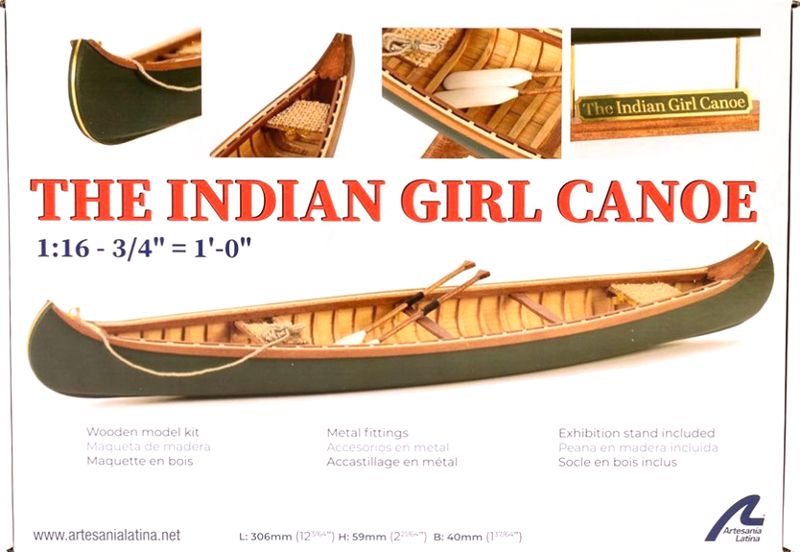 Dívčí indiánská kanoe